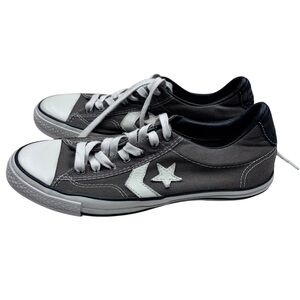 Converse John Varvatos All Star Player Grey Canvas/Leather Low Tops 8